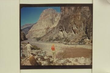 Members of the Wright-Stavely party looking over Vulcan Rapid