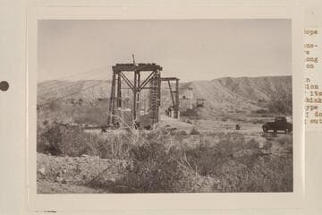 Searchlight Ferry; approximately 15 miles east of Searchlight, Nevada.  Site now covered by Lake Mojave