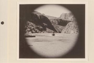 The "Bootoo" coming in for a landing after running Mile 217 Rapid. Approximate gauge: 90,500 cfs