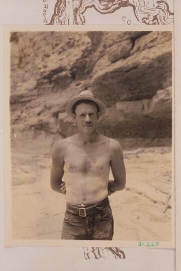 Frank Swain at mouth of Kanab Creek