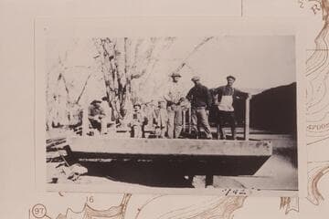 Building a new ferry boat at Sand Wash