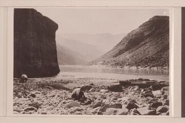 Mouth of Tapeats Creek.  Left to right:  LaRue and Birdseye
