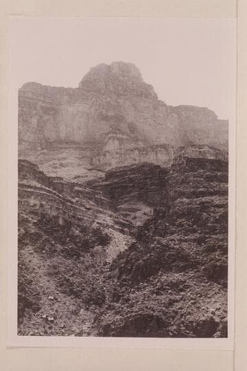 Butte at left of Dubendorff Rapid. Mile 131