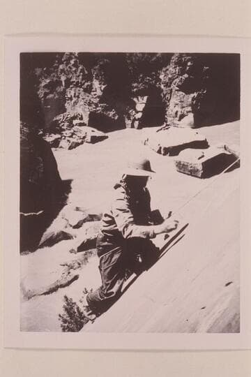 Climbinb above Ashley Falls