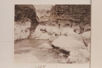 Down to the head of the lagoon at the mouth of Supai Creek