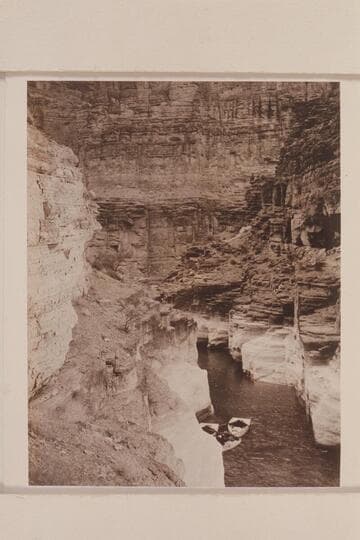 The Nevills boats in the lagoon at the mouth of Supai Creek