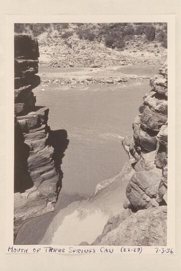Mouth of Three Springs Canyon.  Approximate flow:  15,000 cfs