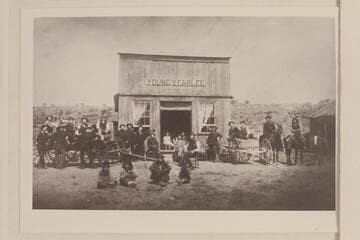 Young & Farlee store at Peach Springs, Arizona. Farlee built the hotel on Diamond Creek at the mouth of Peach Springs Wash