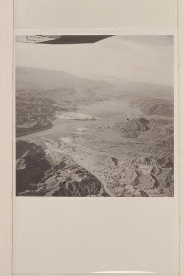 Washes at right of lower end of Iceberg Canyon; Sandy Point.  Note the silt down past Sandy Point