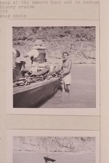 Buzz Belknap at the camera boat and in costume. Marston-Disney cruise