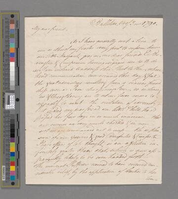 Shackleton, Abraham. Letter to Joseph and Elizabeth (Pim) Pike