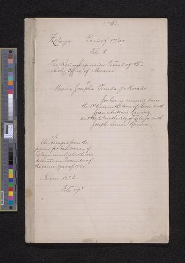 Trial of María Josepha Pineda y Morales for bigamy. [English translation only]