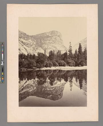 [Mount Watkins, Fully Reflected in Mirror Lake, Yosemite]