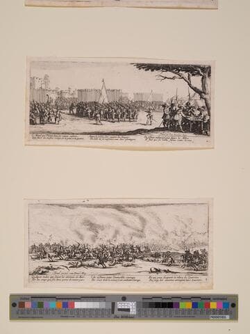 Plate 3: The Battle, from "The Large Miseries of War" (Les misères et les malheurs de la guerre)