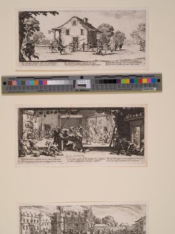 Plate 4: The Raid, from "The Large Miseries of War" (Les misères et les malheurs de la guerre)