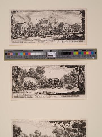 Plate 7: The Looting and Burning of a Village, from "The Large Miseries of War" (Les misères et les malheurs de la guerre)