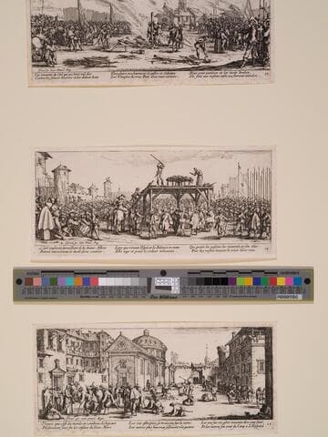 Plate 14: The Wheel, from "The Large Miseries of War" (Les misères et les malheurs de la guerre)