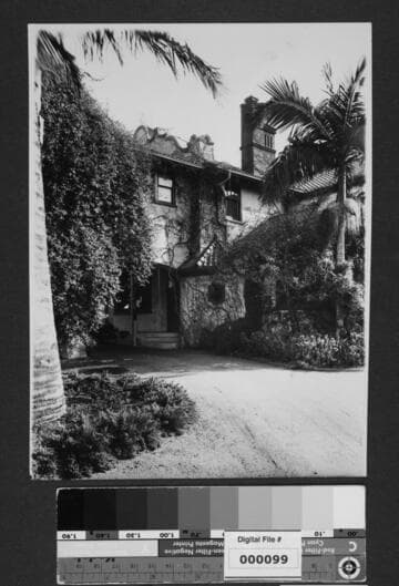 View of side entrance to The Bivouac in use as Otis Art Institute