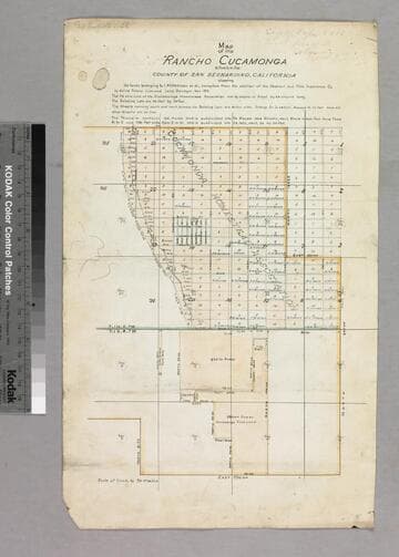 Map of the Rancho Cucamonga
