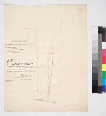 Map of Fractional Lot 24 of the Sanchez Tract