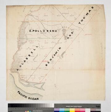 Map of the Rancho Santiago de Santa Ana