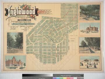 Inglewood : the Most Beautiful Suburban Town located on the Centinela Rancho midway between Los Angeles and Redondo Beach