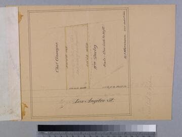 Plan of a lot on the East side of Los Angeles St