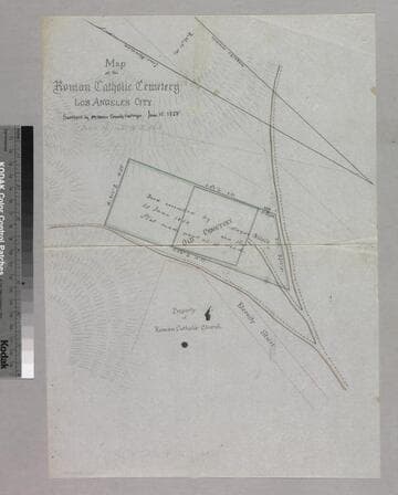 Map of the Roman Catholic Cemetery