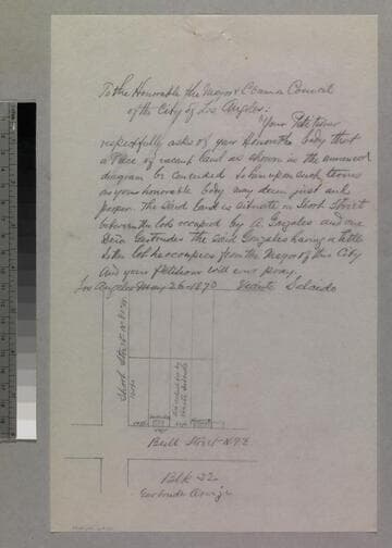 Wills, J. A. (Fort Hill Tract); sketch map