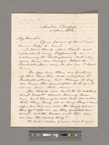 S. A. Gilbert letter to William Dickinson, Jr