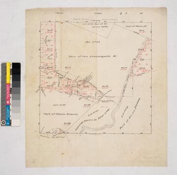 Rancho San Francisquito: T.1S. R.11W. S.B.M., showing subdivision of public lands