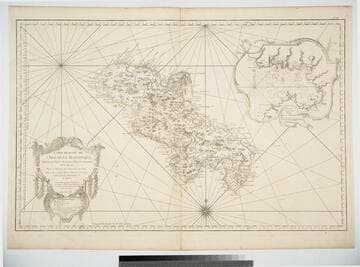 Carte Réduite de l'Isle de la Martinique Dresée au Dépost des Cartes et Journaux de la Marine