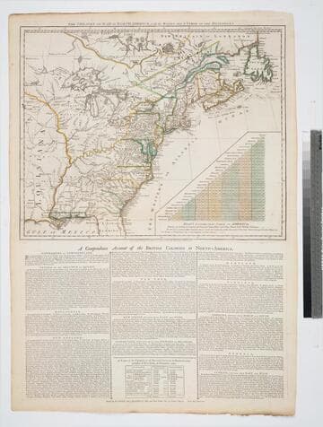 Theatre of War in North America, With the Roads and a Table of the Distances