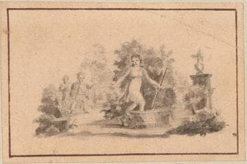 Vignette with a Woman and Two Men