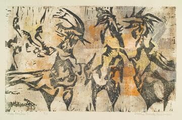 Three Roosters I