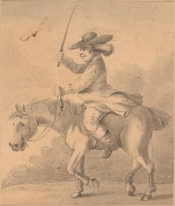 Illustration to "Academy for Grown Horsemen"