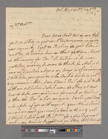 Donnellan, Anne. Letter to Elizabeth (Robinson) Montagu