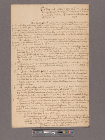 Haskett, Elias. The Proposalls ... Humbly offered to the ... Council of His Royall Highness Prince George of Denmark, Lord High Admiral of England