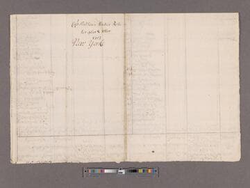 Mathews, Peter. Muster Roll of Officers and Soldiers in Captain Peter Mathew's Independent Company of Fusileers, from Nov. 1, 1703 to Dec. 31, 1703