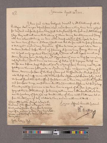 Beeston, Sir William. Letter to John Povey