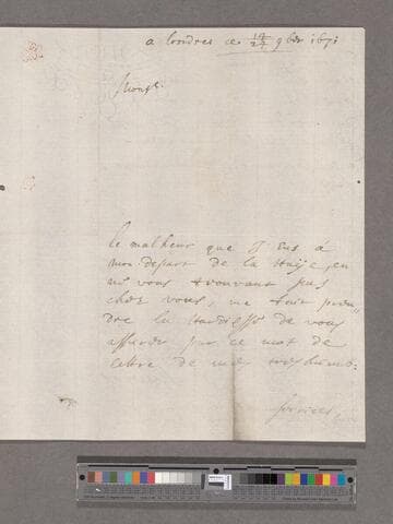Hallingh, [-----?]. Letter to William Blathwayt