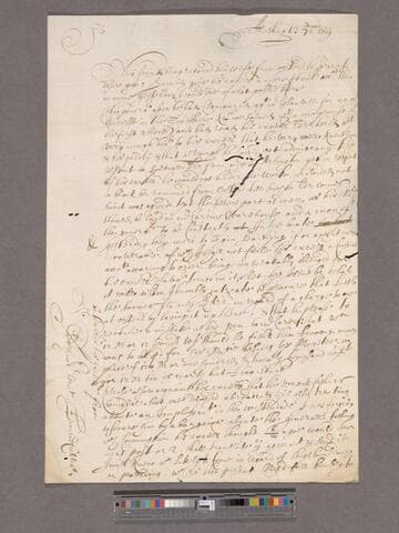 Custis, Edmond. Letter to William Blathwayt