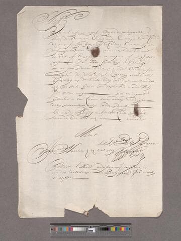 Casteleyn, [-----?]. Letter to William Blathwayt