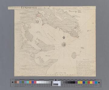 A plan shewing the situation of Lunenburgh settled in Iune 1753 about 14 leagues to the westward of Halifax in Nova Scotia [cartographic material]