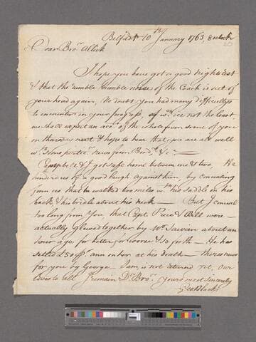 Black, Geo[rge] (a) to Alexander Black (b)