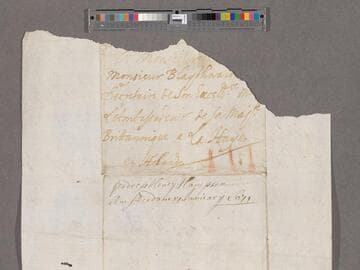 Werden, Sir John. Letter to William Blathwayt