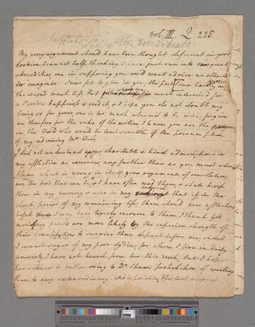 Montagu, Elizabeth (Robinson). Letter to Gilbert West
