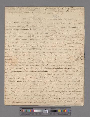 West, Gilbert. Letter to Elizabeth (Robinson) Montagu