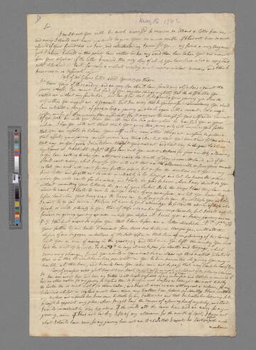 Montagu, Edward Wortley. Letter to Edward Montagu