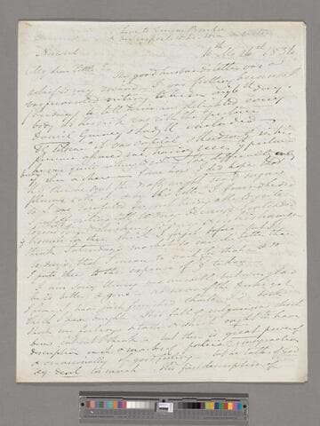 Opie, Amelia (Alderson).  Letter to Eliza (Alderson) Briggs